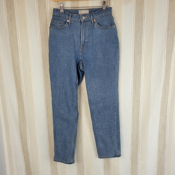 Everlane The Curvy Cheeky Jeans‎ Organic Cotton Blue Size 27 Regular - Picture 1 of 12
